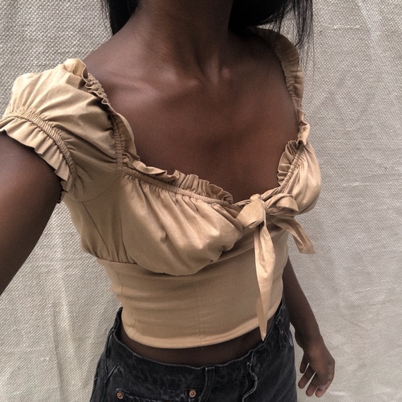Princess Polly Tops - I am gia beige top